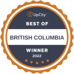 UpCity Best of British Columbia 2022 Winner badge