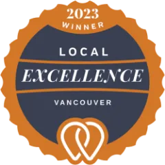 UpCity Local Excellence 2023 Winner badge, Vancouver
